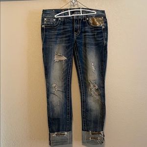 MissMe boyfriend fit distressed jeans